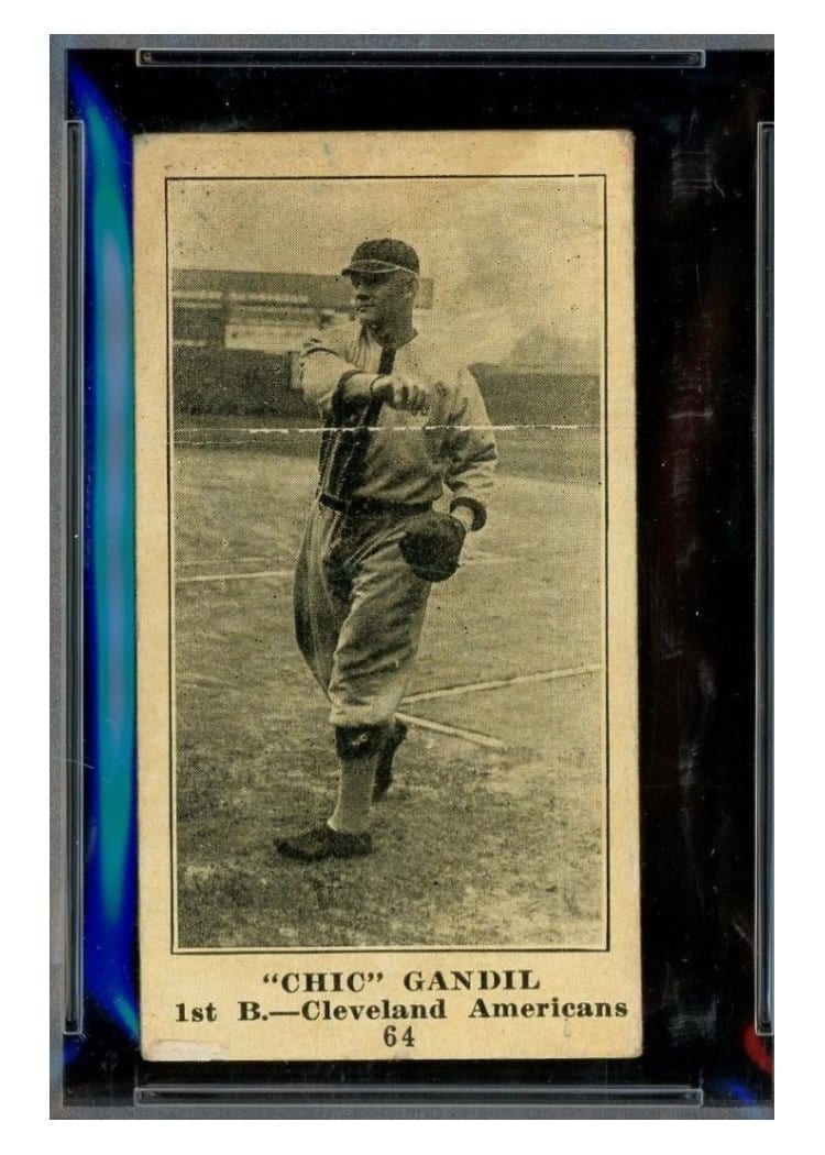 1916 M101 4 Sporting News 'Chic' Gandil #64 card