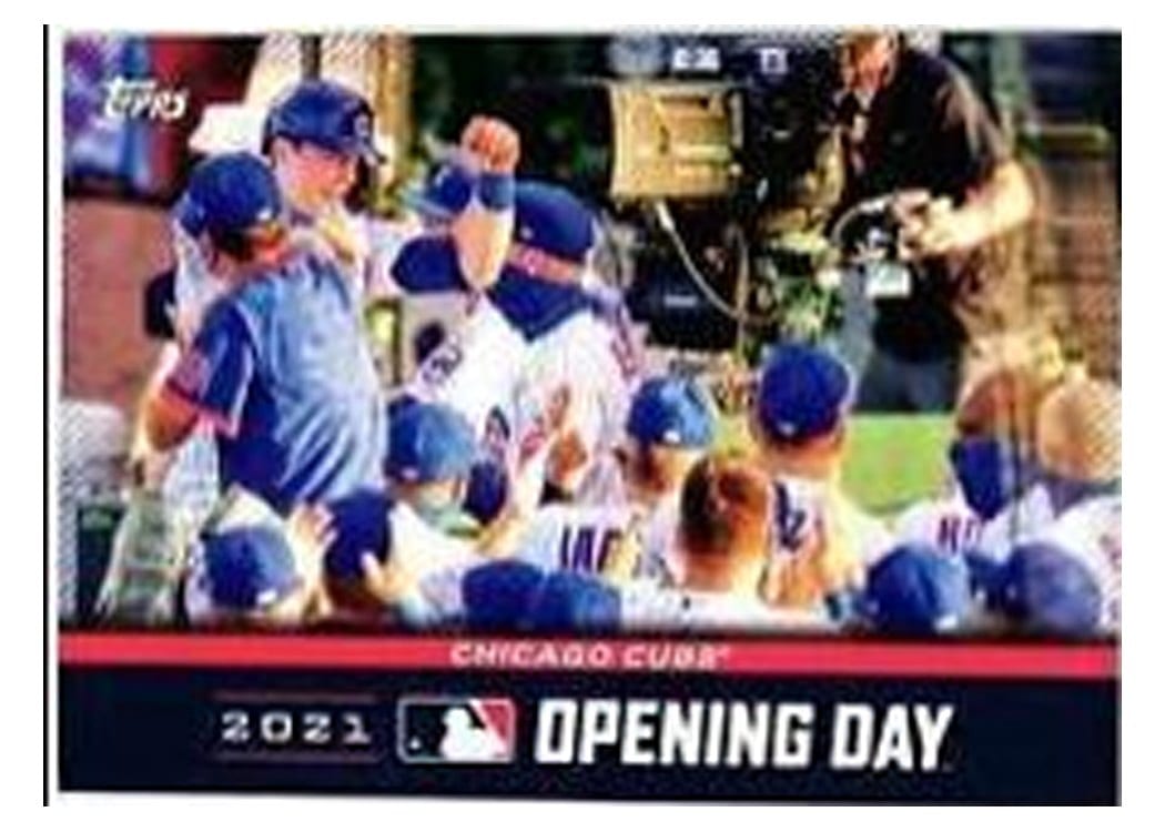 2021 Topps Opening Day Opening Day Chicago Cubs #OD-6 card