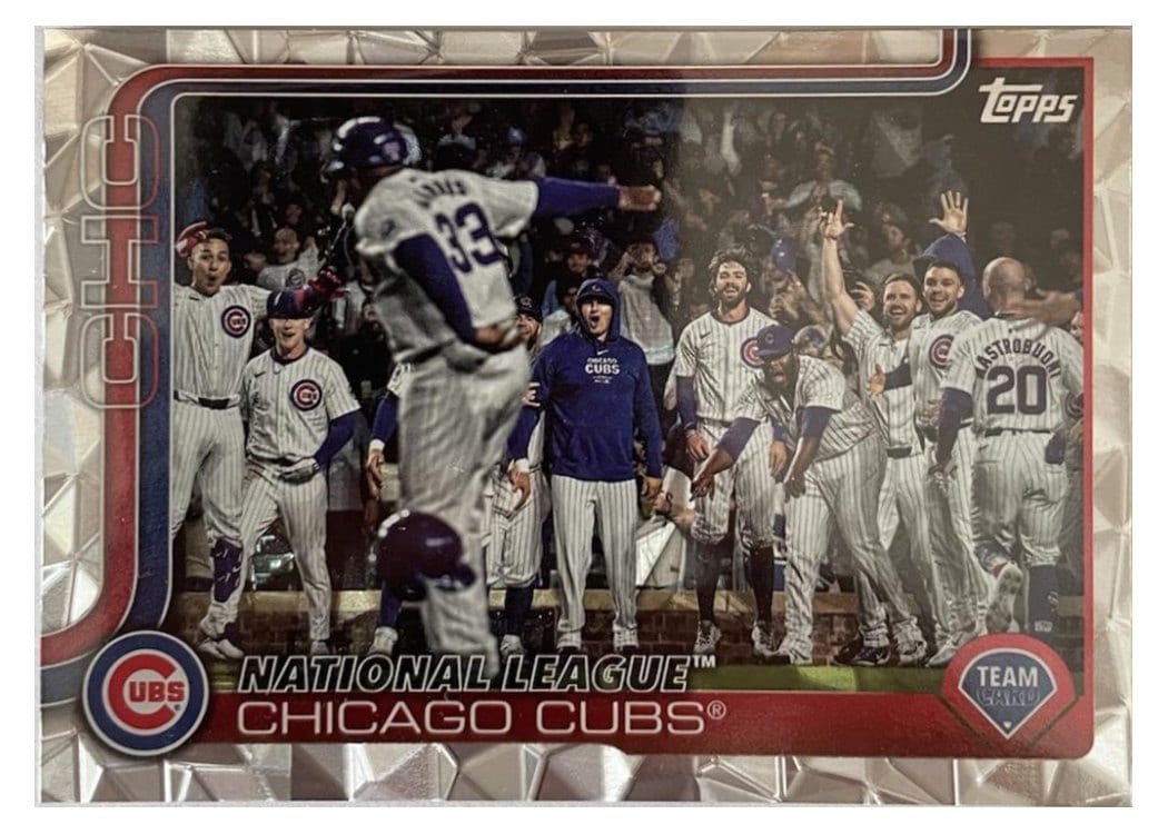 2025 Topps Base Set Chicago Cubs Diamante Foil #60 card