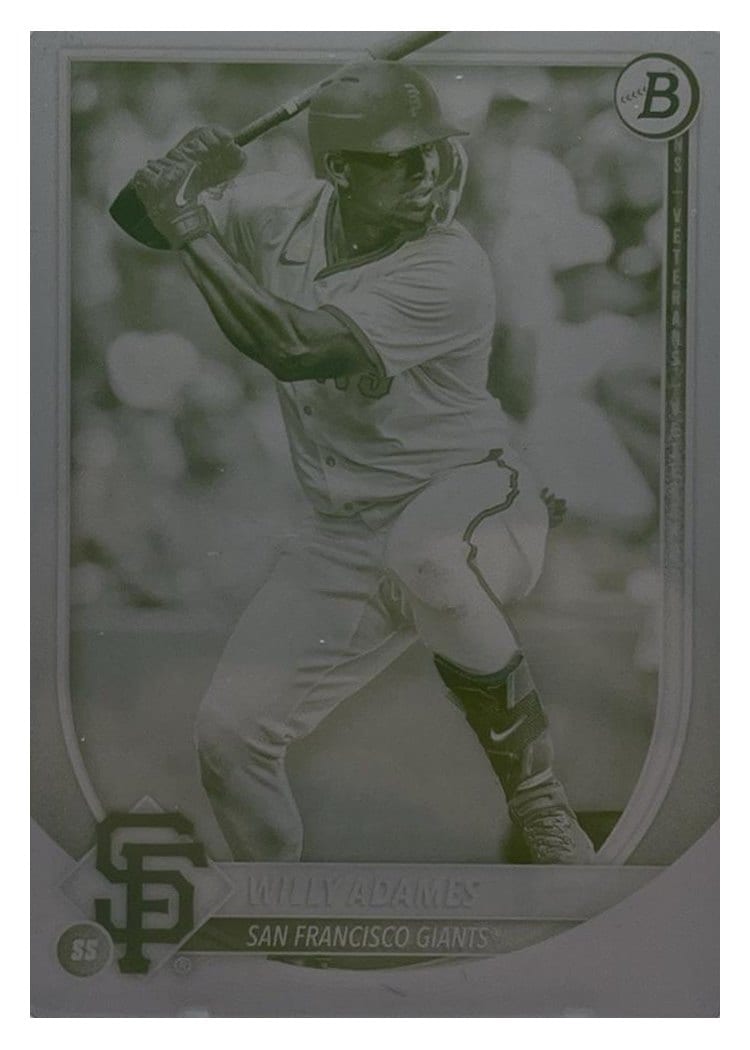 2025 Topps Base Set Chicago Cubs Printing Plate #60 card