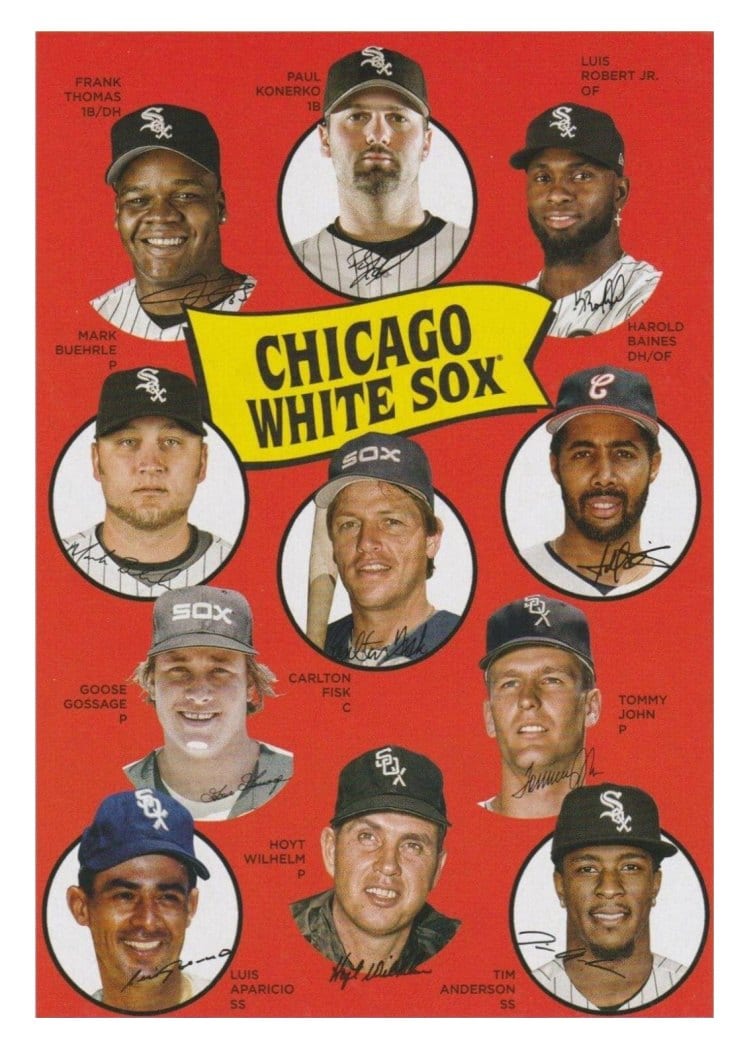 2023 Topps Archives 1969 Team History Postcards Chicago White Sox #H69-CHW card