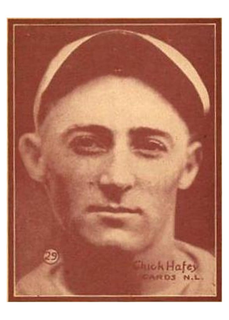 1931 W517 Chick Hafey Cardinals Hand Cut #29 card
