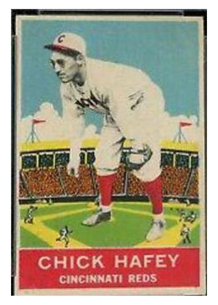 Chick Hafey 1933 DeLong card