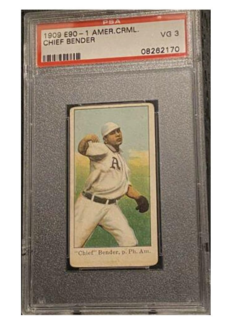 1909 E90-1 American Caramel Chief Bender card
