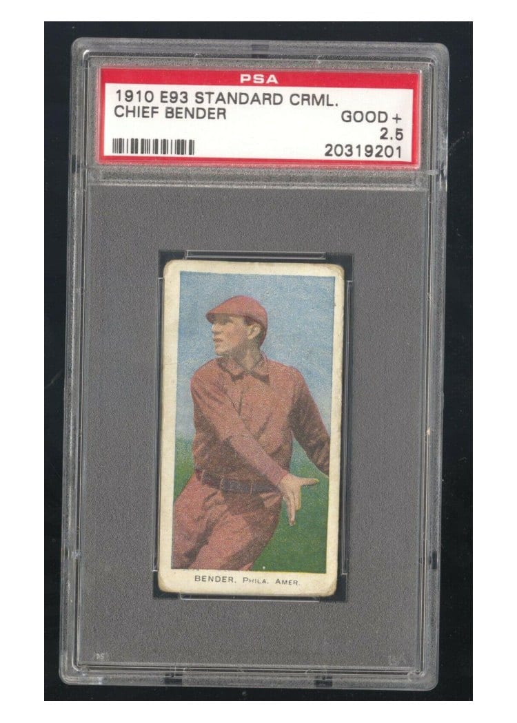1910 E93 Standard Caramel Chief Bender card