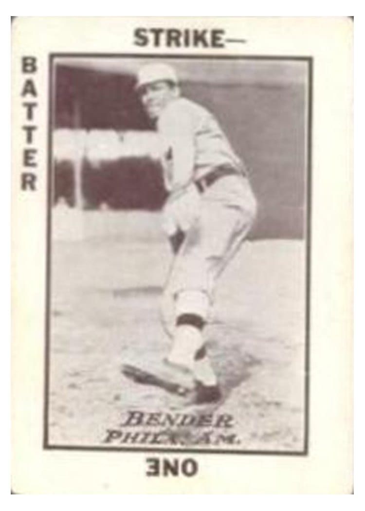 1913 National Game Chief Bender card