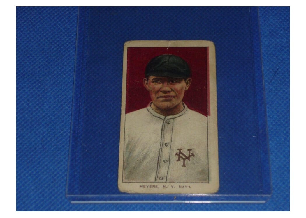 1909 T206 Sovereign 460 Chief Meyers Portrait card