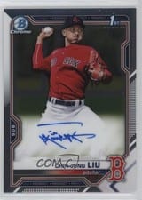 2021 Bowman Chrome Prospect Autographs Chih-Jung Liu #CPA-CL card
