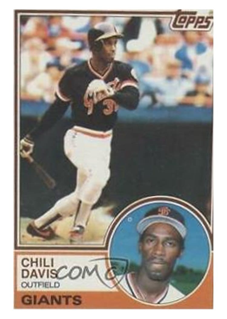 1983 Topps Chili Davis #115 card