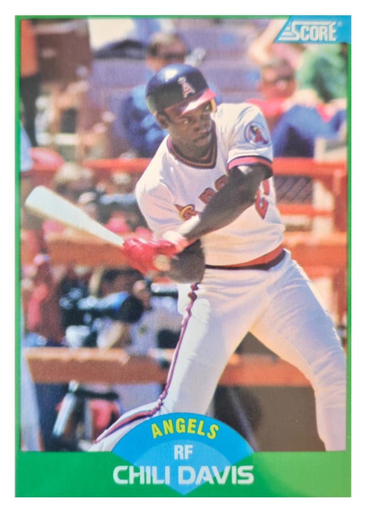 1989 Score Chili Davis #54 card
