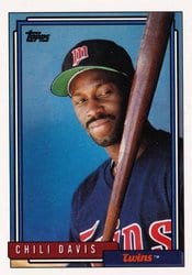 1992 Topps Base Set Chili Davis #118 card