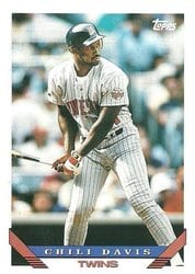 1993 Topps Base Set Chili Davis #455 card