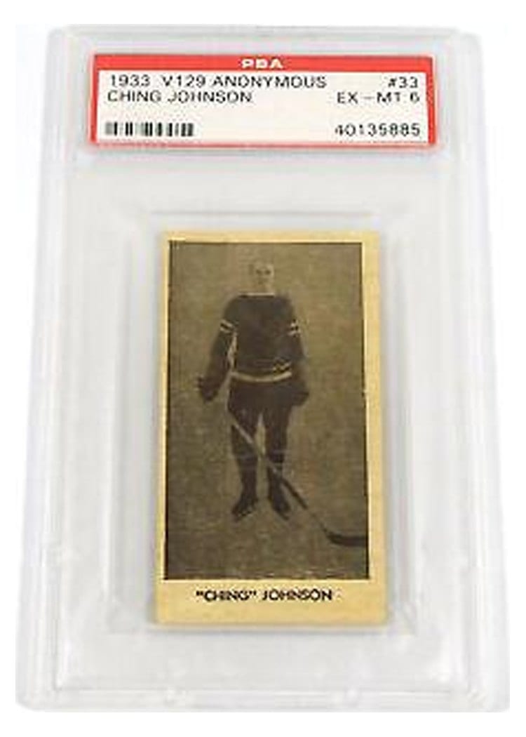 1933 V129 Anonymous Ching Johnson #33 card
