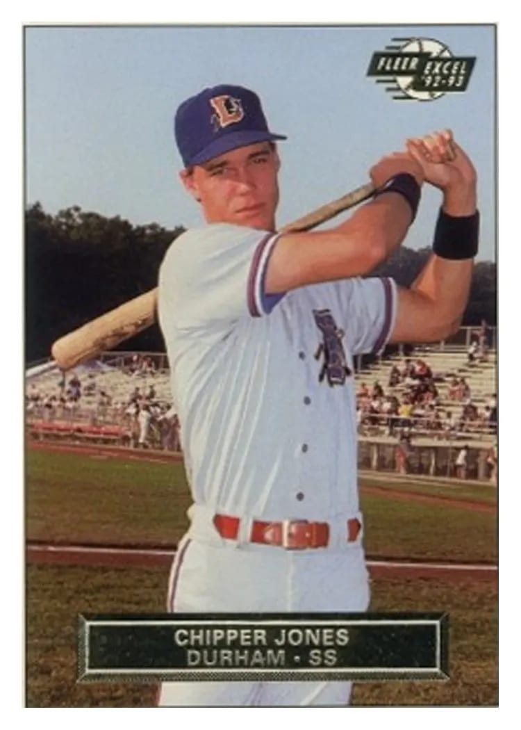 1992 Fleer Excel Chipper Jones #2 card
