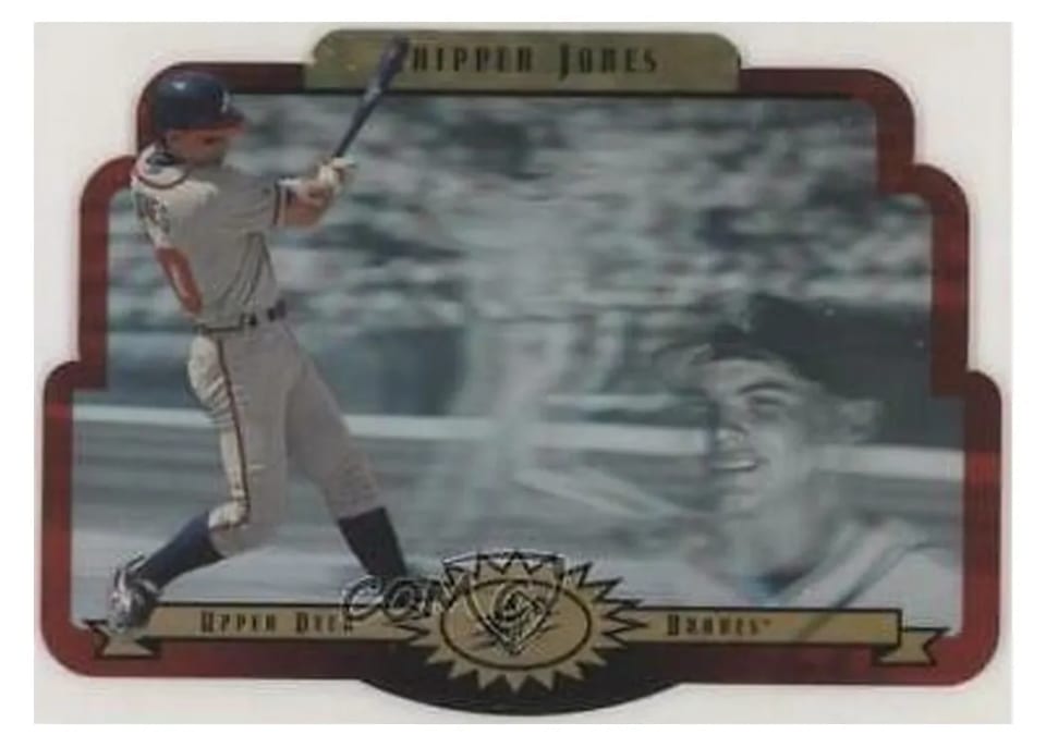 1996 Spx Chipper Jones #2 card
