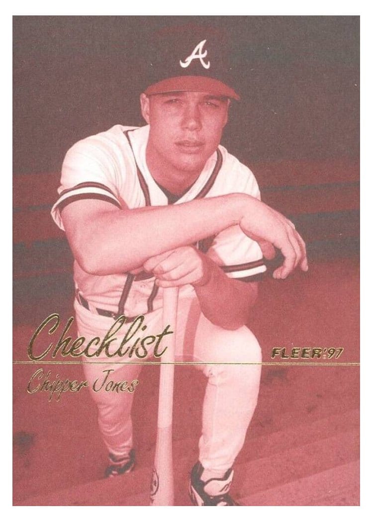 1997 Fleer Base Set Chipper Jones #494 card