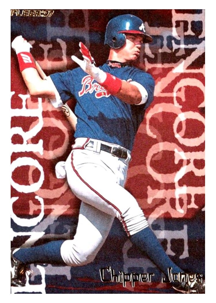 1997 Fleer Base Set Chipper Jones #705 card