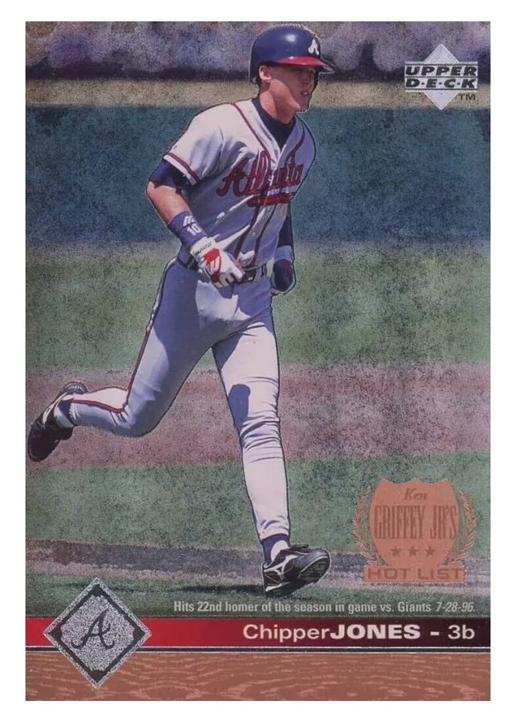 1997 Upper Deck Chipper Jones #416 card
