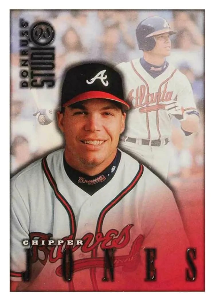 1998 Studio Chipper Jones #159 card