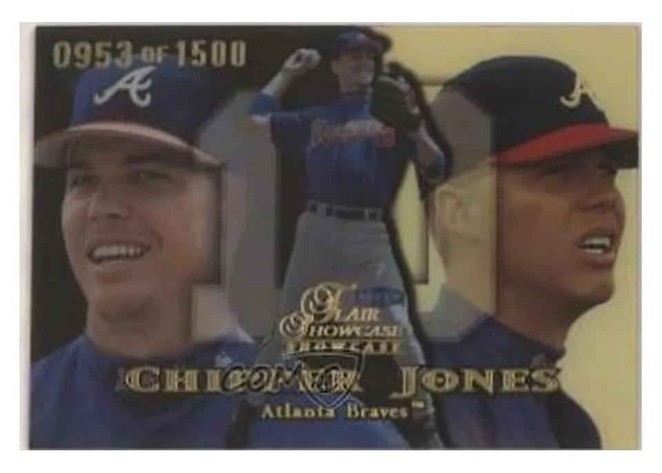 1999 Flair Showcase Chipper Jones #4 card