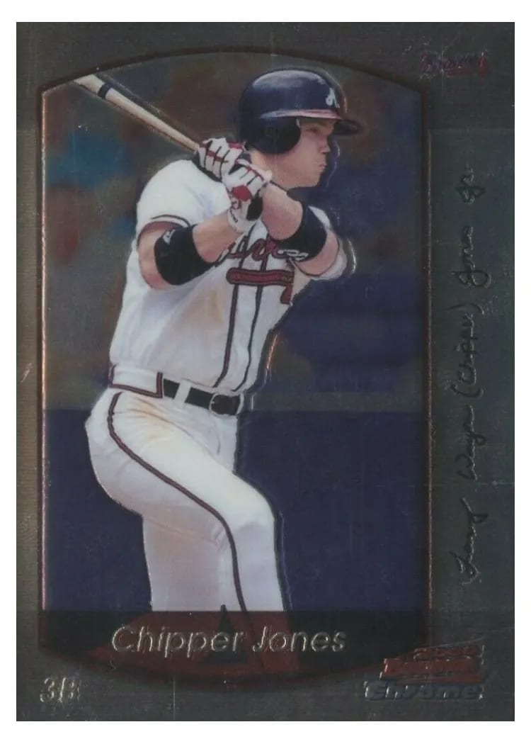 2000 Bowman Chrome Chipper Jones #2 card