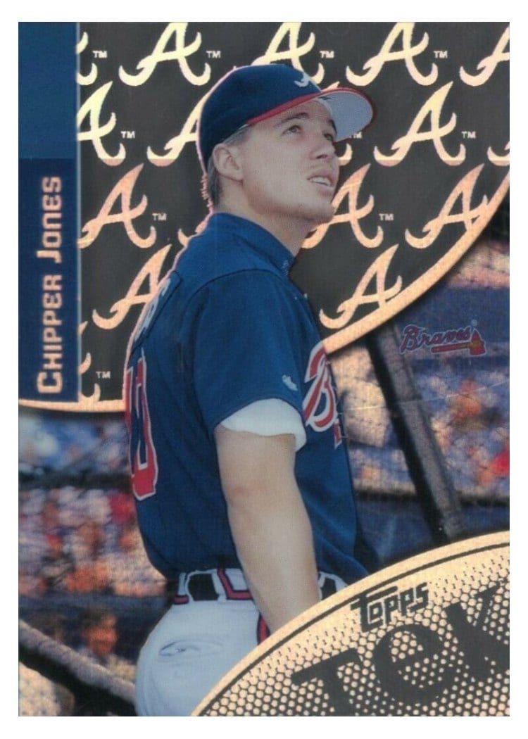2000 Topps Tek Base Set Chipper Jones #2-5 card
