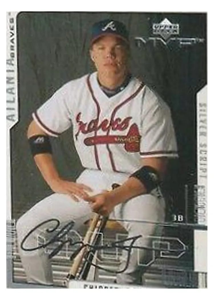 2000 Upper Deck MVP Chipper Jones #22 card