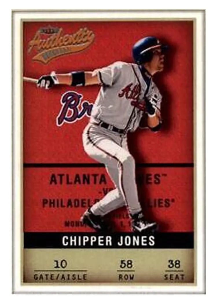 Chipper Jones, 2002 Fleer Authentix