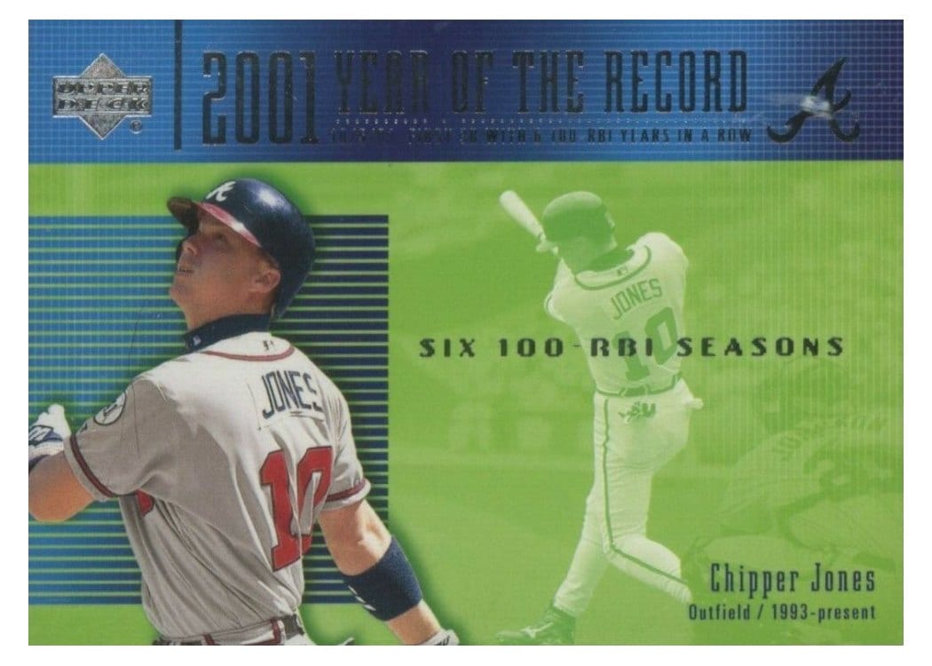 2002 Upper Deck Base Set Chipper Jones #733 card