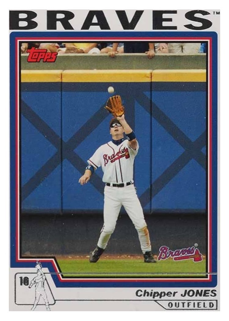 2004 Topps Base Set Chipper Jones #390 card