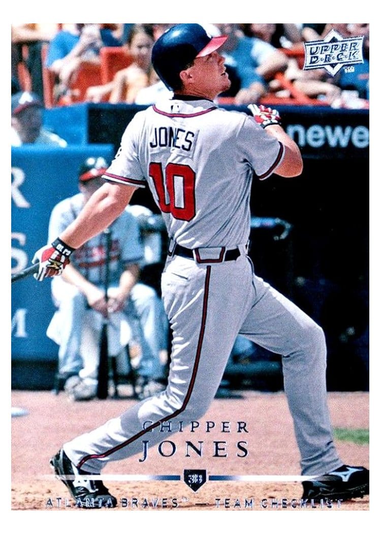 2008 Upper Deck Base Set Chipper Jones #355 card