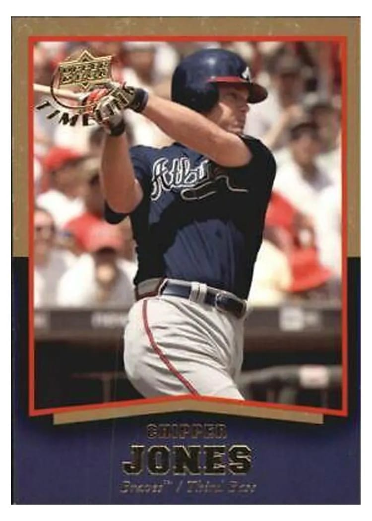 2008 Upper Deck Timeline Chipper Jones #8 card