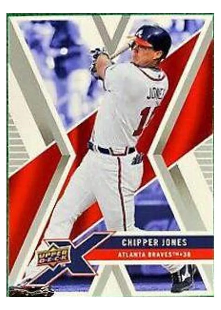 2008 Upper Deck X Chipper Jones #7 card