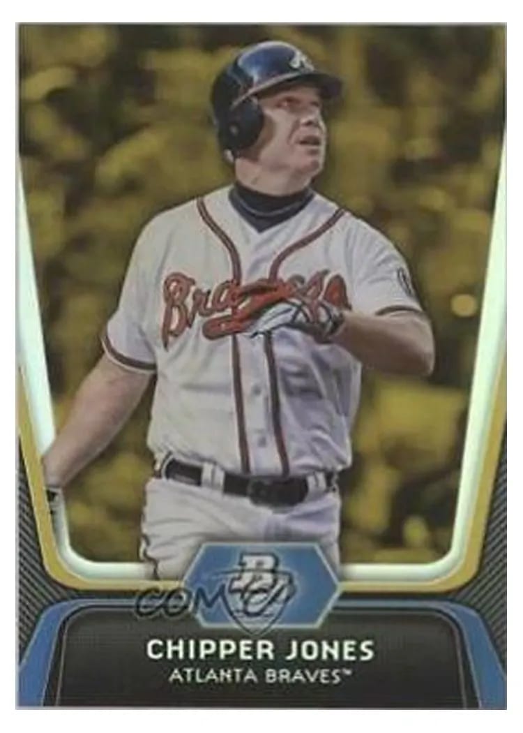 2012 Bowman Platinum Chipper Jones #24 card