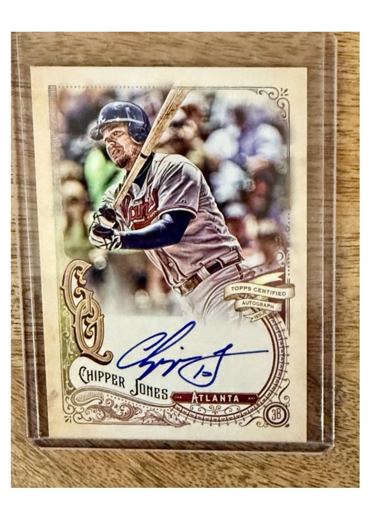 2017 Topps Gypsy Queen Autographs Chipper Jones #GQA-CJ card