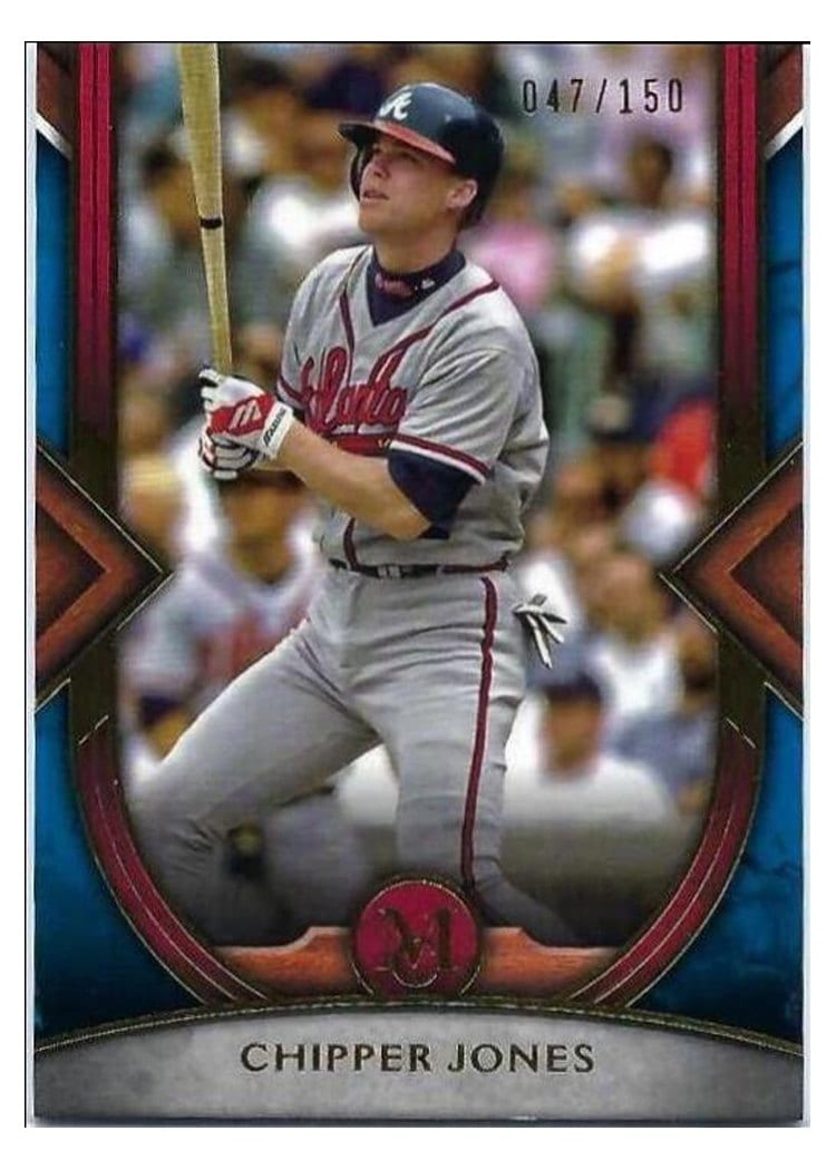 2022 Topps Museum Collection Base Set Chipper Jones #28 card