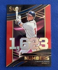 2024 Panini Select Select Numbers Chipper Jones #3 card