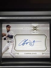 2024 Topps Definitive Collection Legendary Autographs Chipper Jones #LAC-CJ card