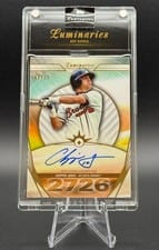 2024 Topps Luminaries Hit Kings Autographs Chipper Jones #HK-CJ card