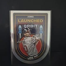 2025 Topps Cosmic Chrome Launched into Orbit Chipper Jones #LIO-15 card