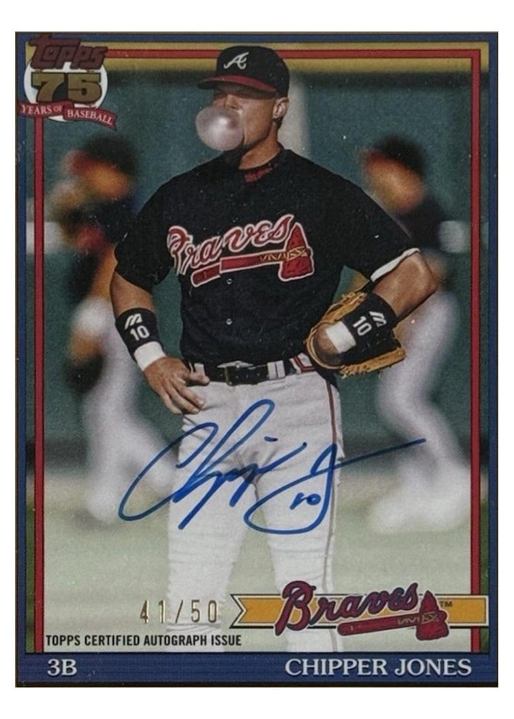 2026 Topps 1991 Topps Autographs Chipper Jones #91A-CJ card