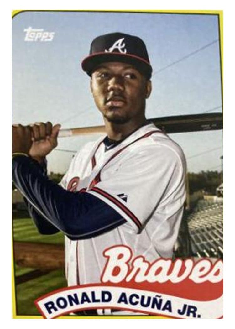 2023 Topps Archives 1989 Doubleheaders Chipper Jones / Ronald Acuña Jr. #89DH-6