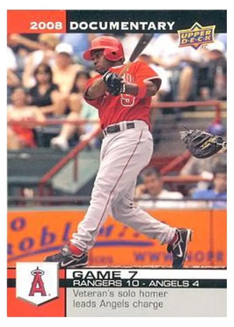 2008 Upper Deck Documentary Chone Figgins #7 card