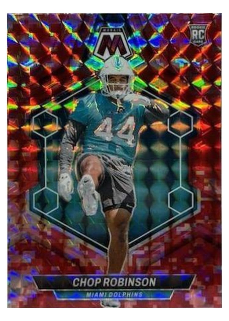 2024 Panini Mosaic Base Set Chop Robinson Camo Red #321 card