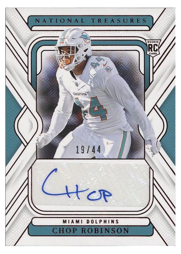 2024 Panini National Treasures Base Set Chop Robinson #151 card
