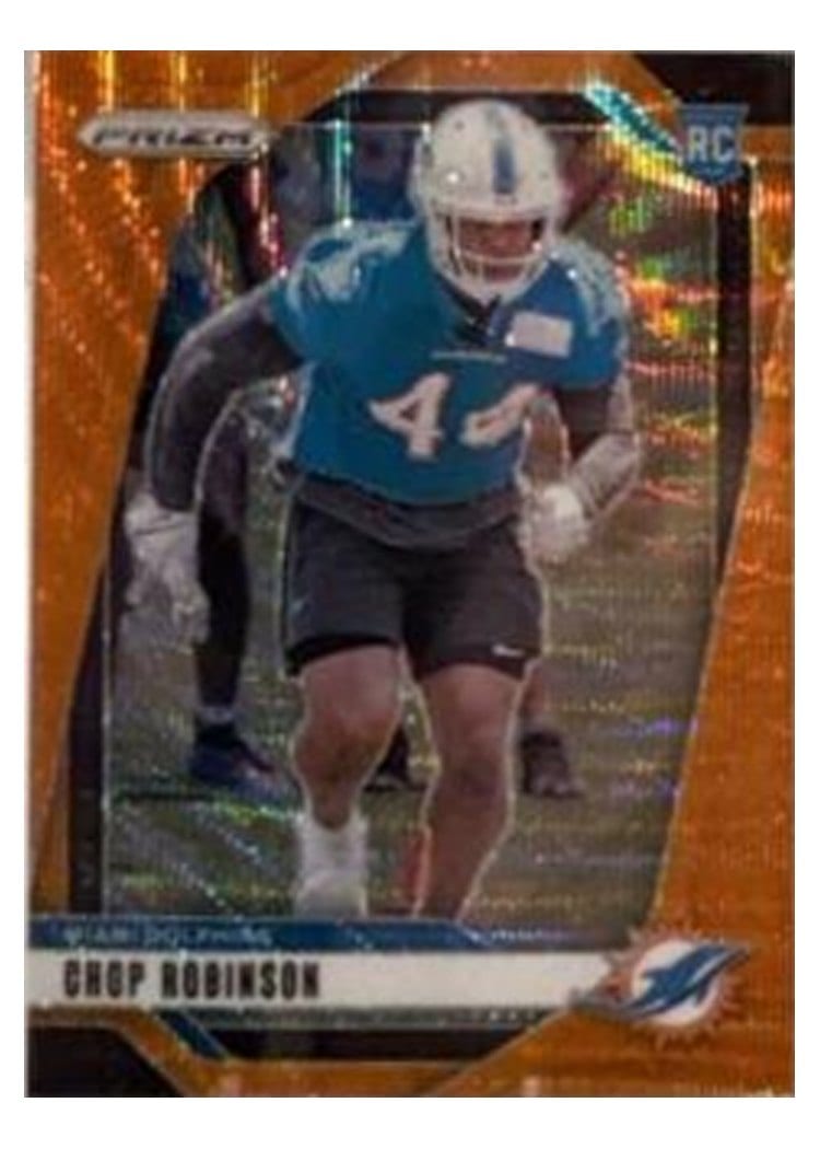 2024 Panini Prizm Base Set Chop Robinson Orange Wave #319 card