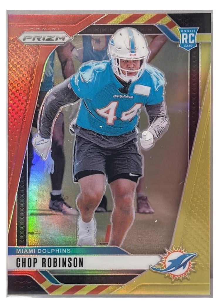 2024 Panini Prizm Base Set Chop Robinson Red Yellow #319 card