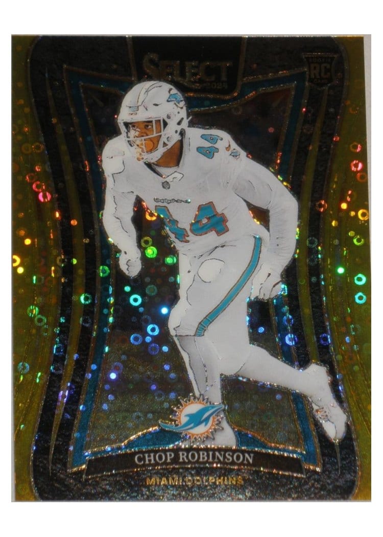 2024 Panini Select Base Set Chop Robinson Gold Disco Prizm #343 card