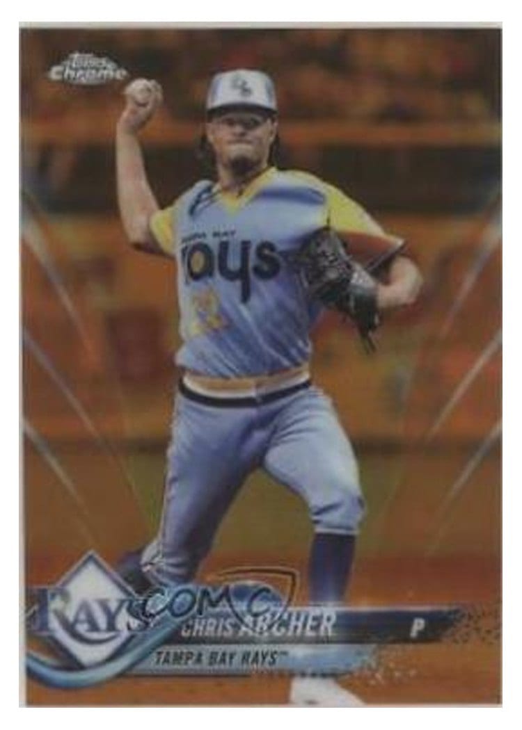 2018 Topps Chrome Base Set Chris Archer #102 card