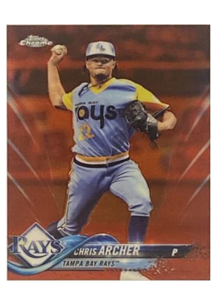 2018 Topps Chrome Base Set Chris Archer #102 card